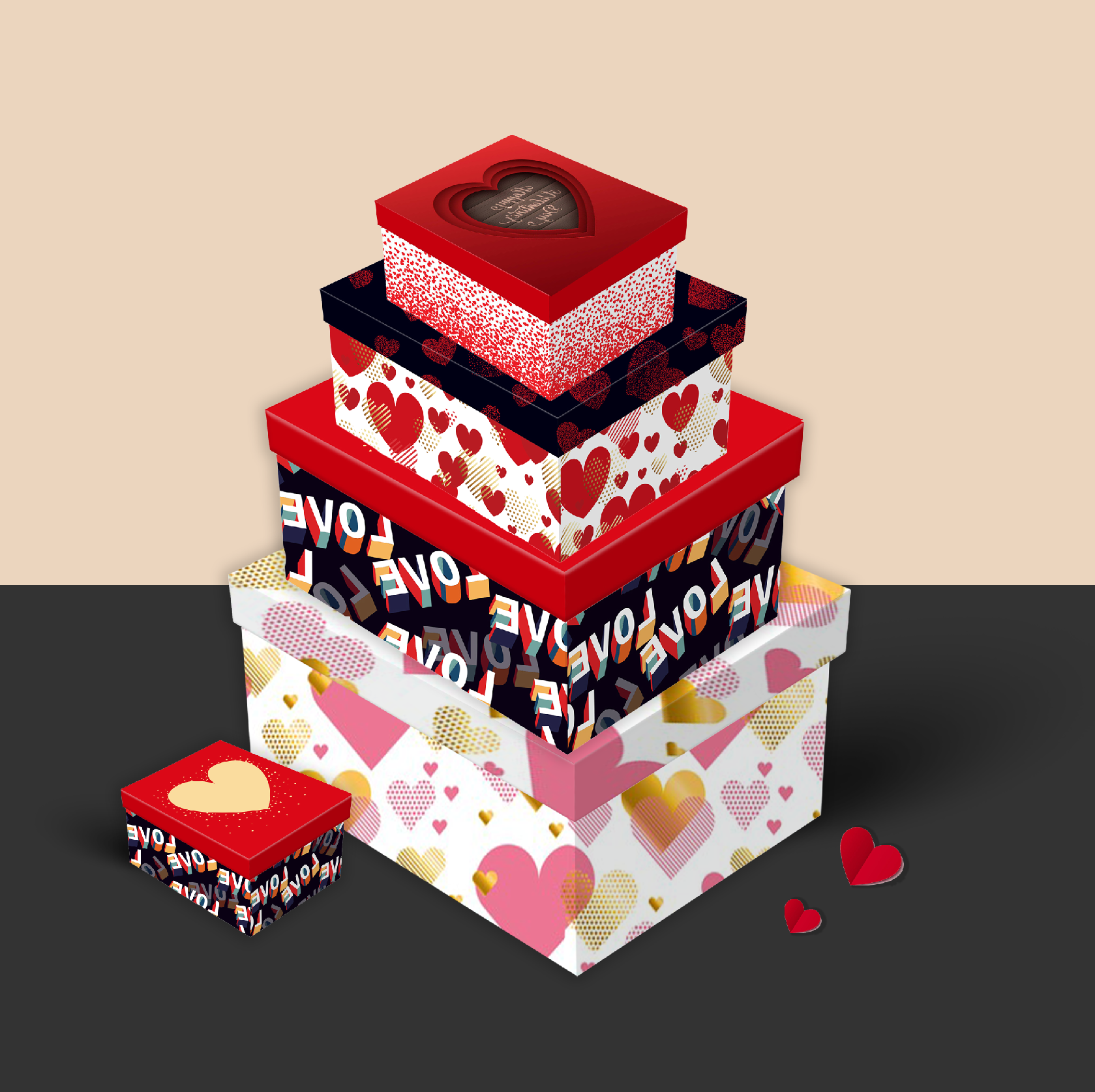 Valentine's Day Series 10-piece Folding Box