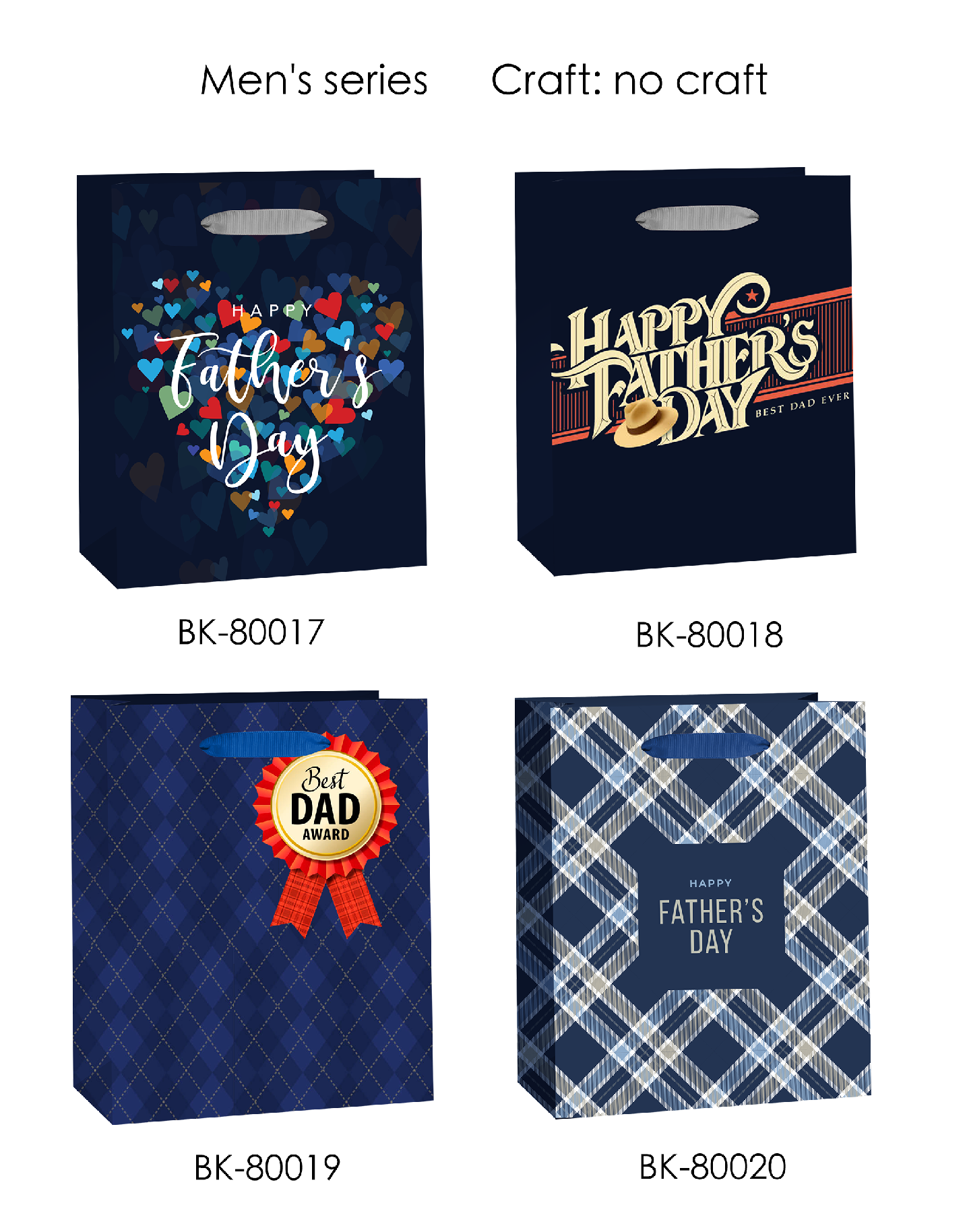 Men's White Card Tote Bag