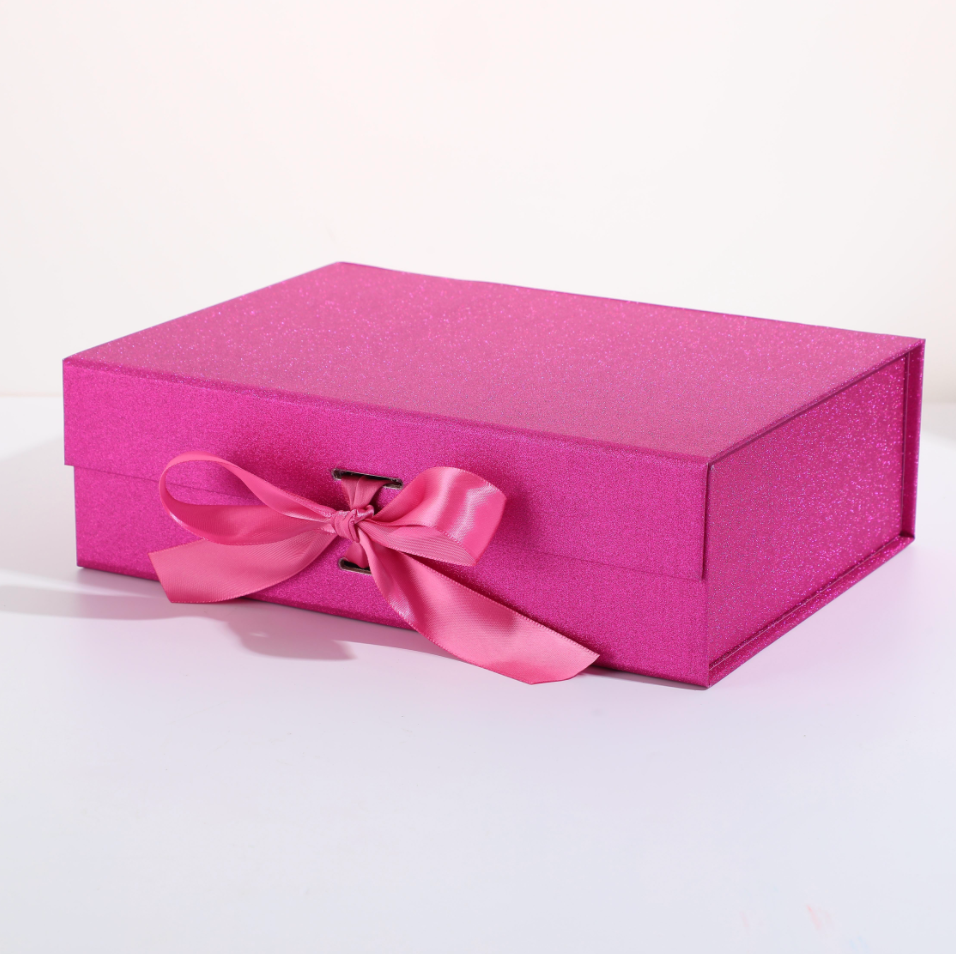 Glitter strap folding box