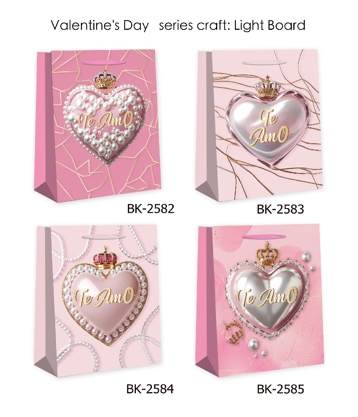 Valentine's Day Series White Card Tote Bag