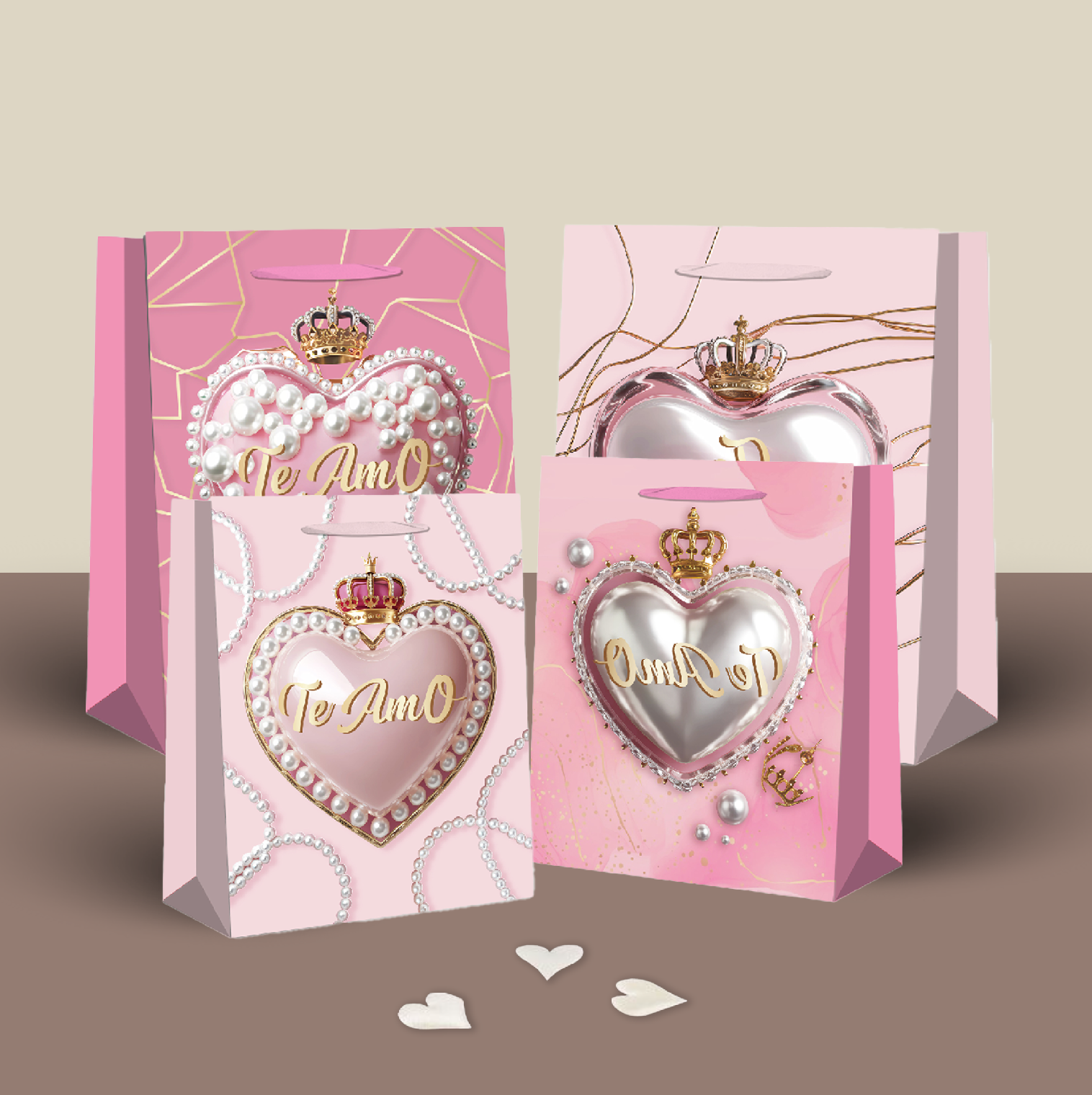 Valentine's Day Series White Card Tote Bag