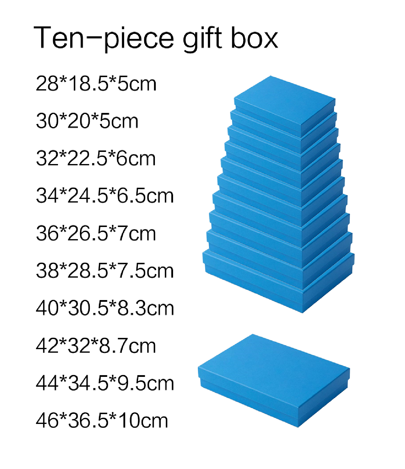 Color Rhythm Series Flat Rectangular Ten-Piece Set
