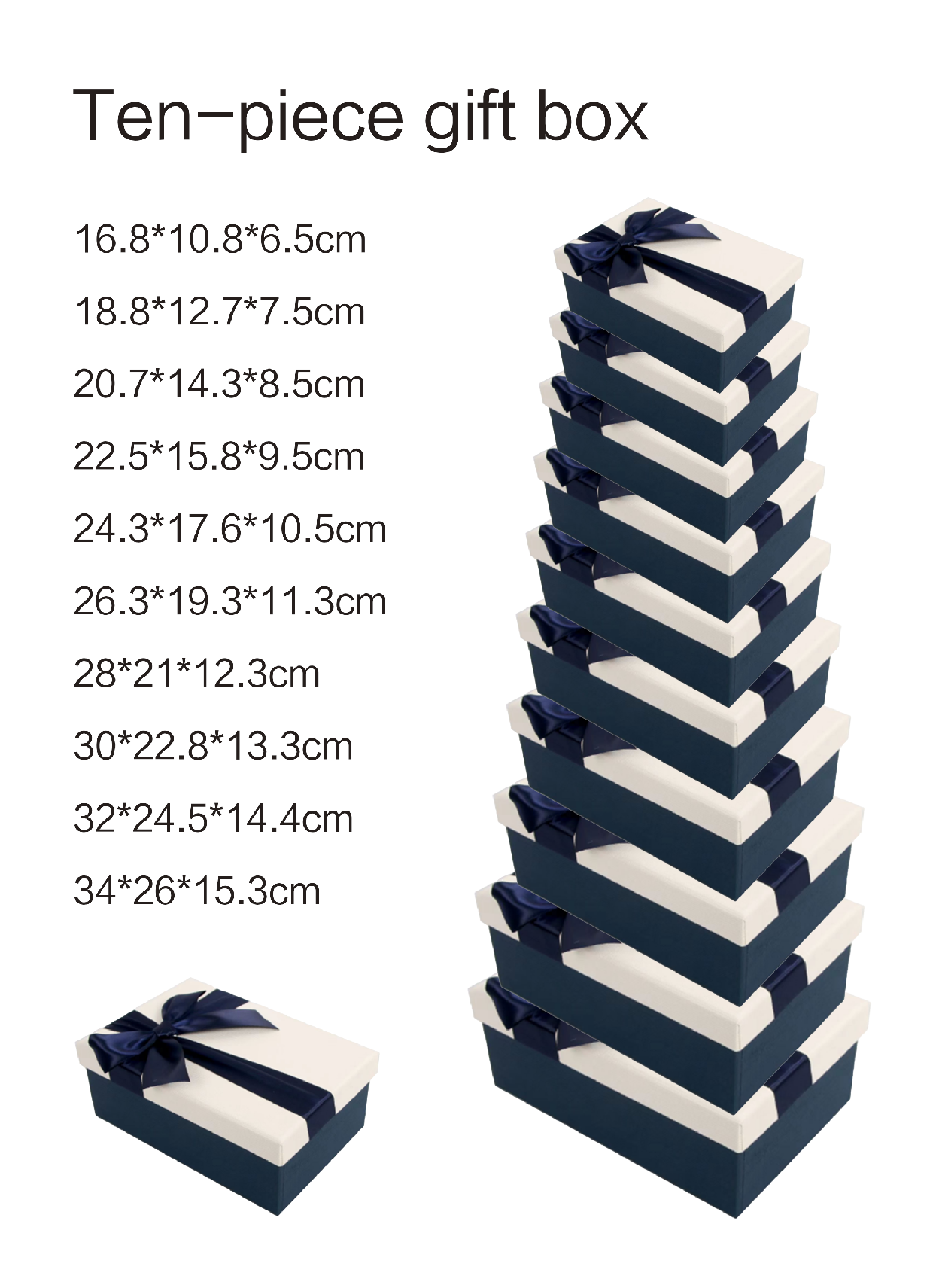 Bow Rectangular Ten-Piece Set