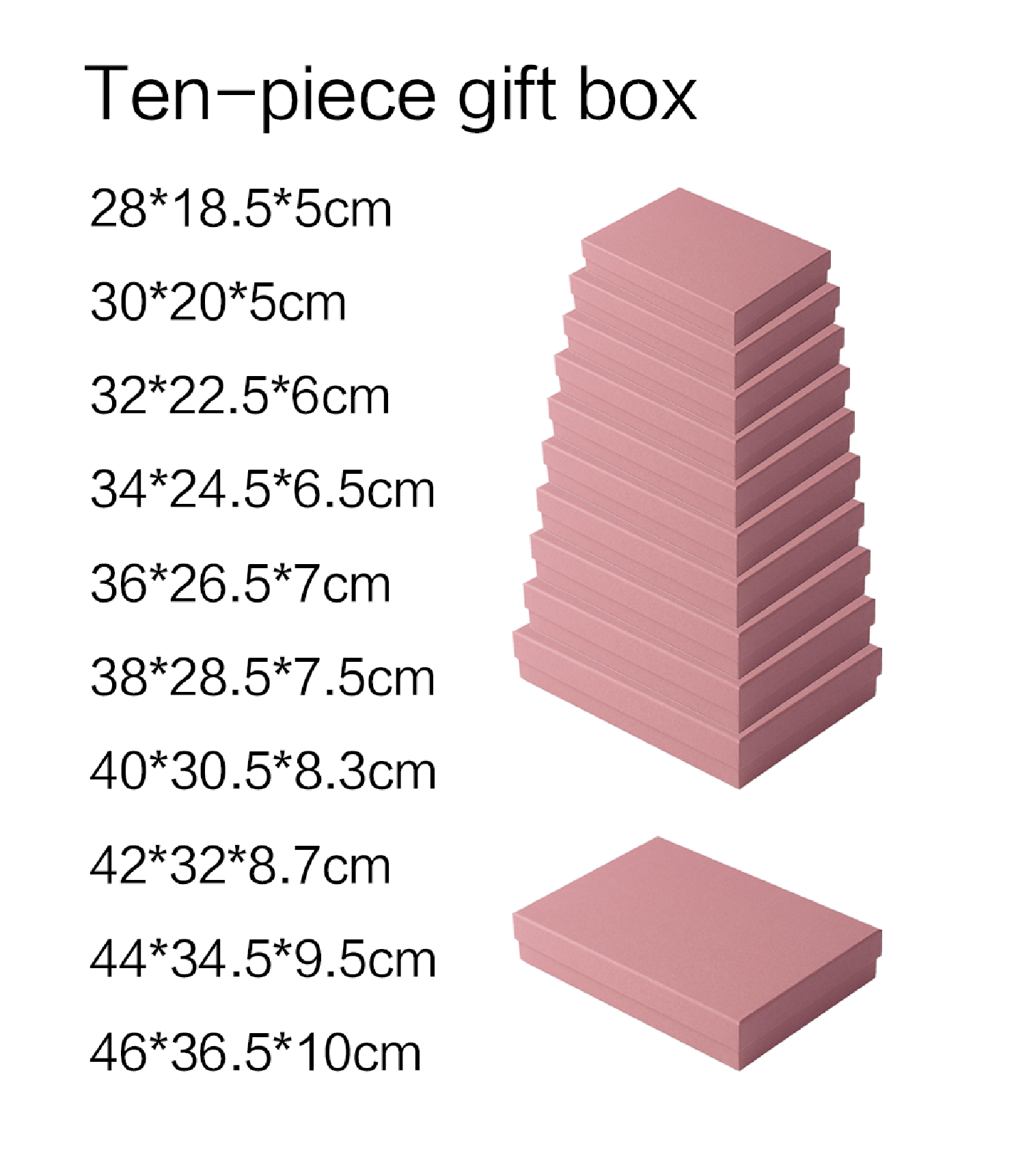 Color Rhythm Series Flat Rectangular Ten-Piece Set