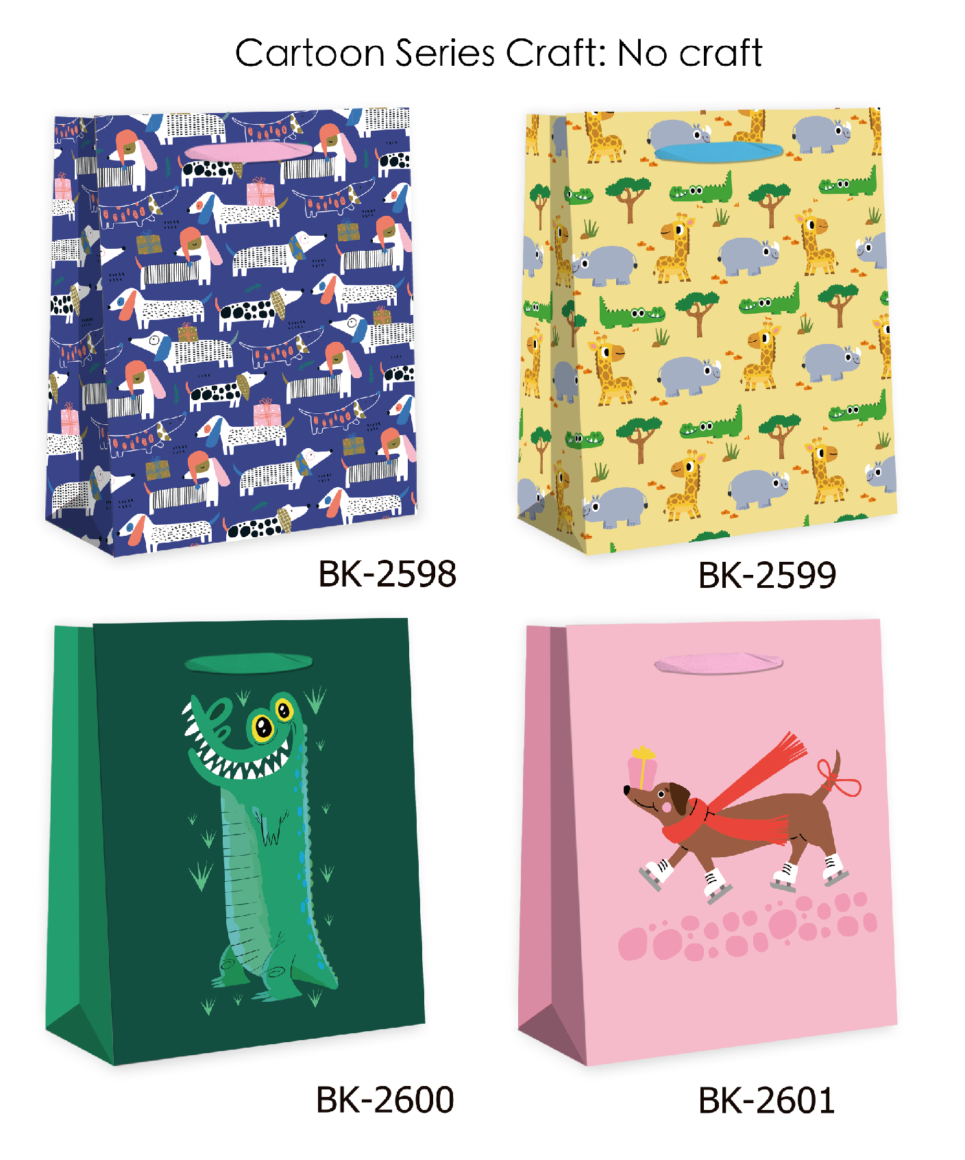 Cartoon Series White Card Tote Bag