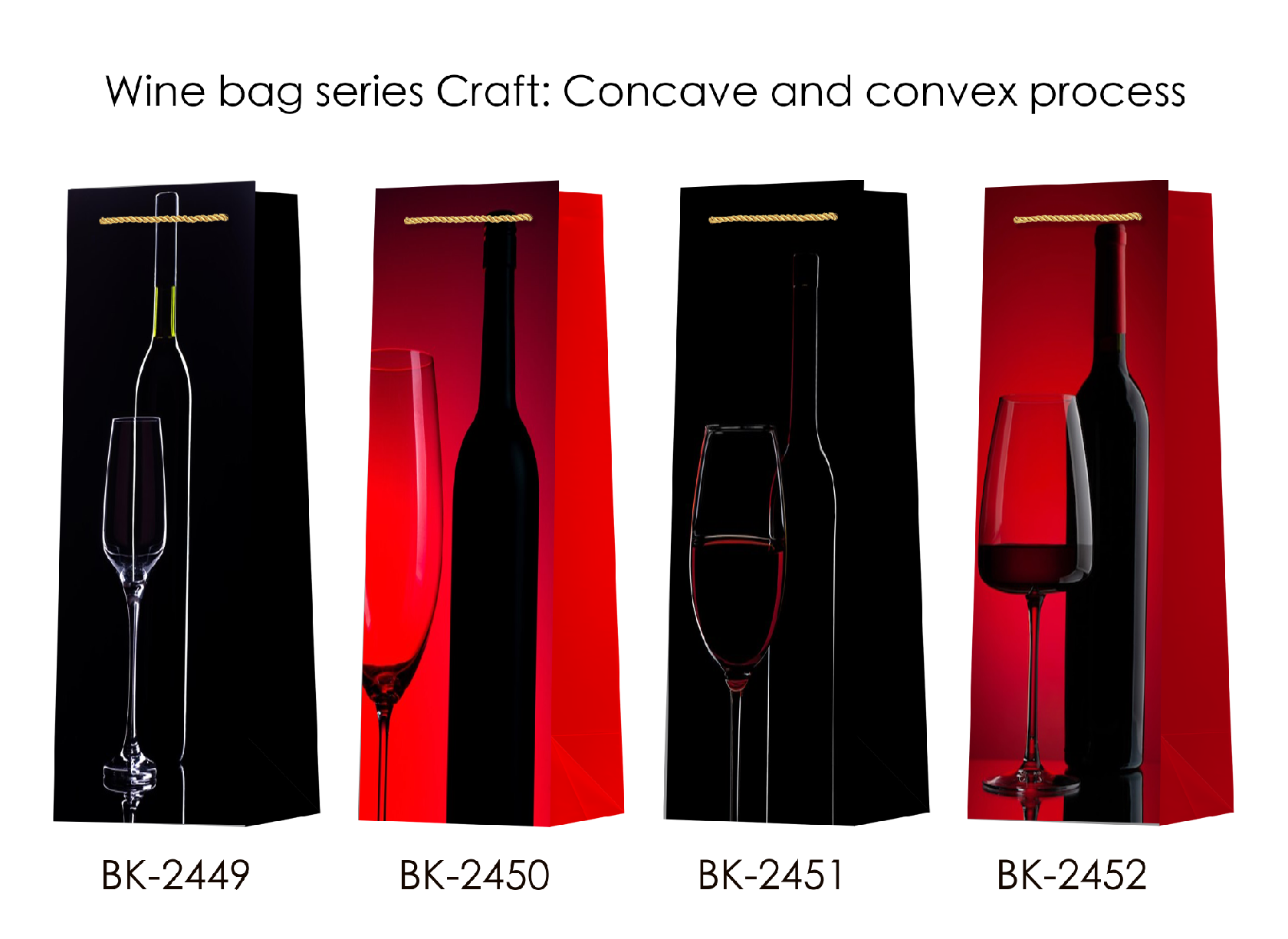 Wine bag series white card handbag