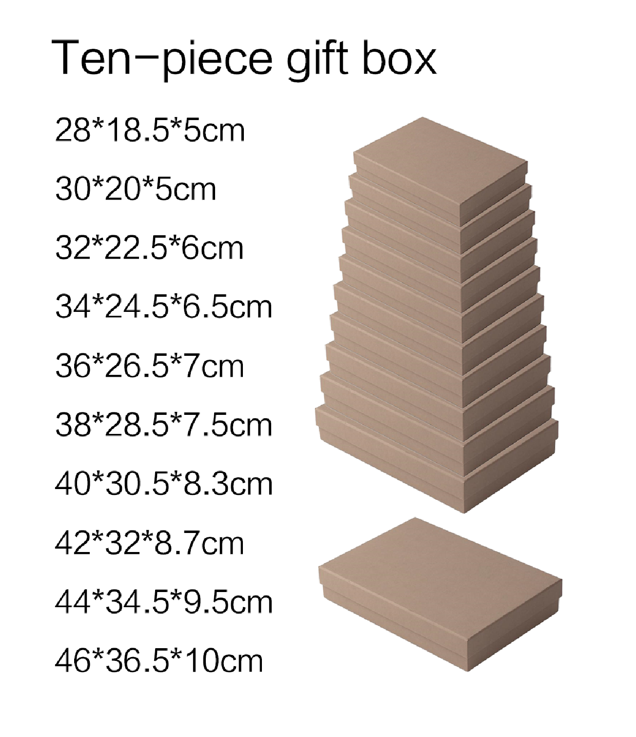 Color Rhythm Series Flat Rectangular Ten-Piece Set