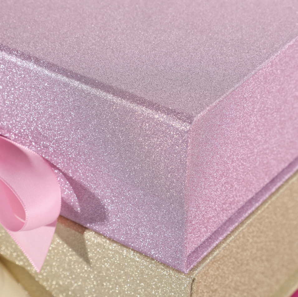 Glitter strap folding box