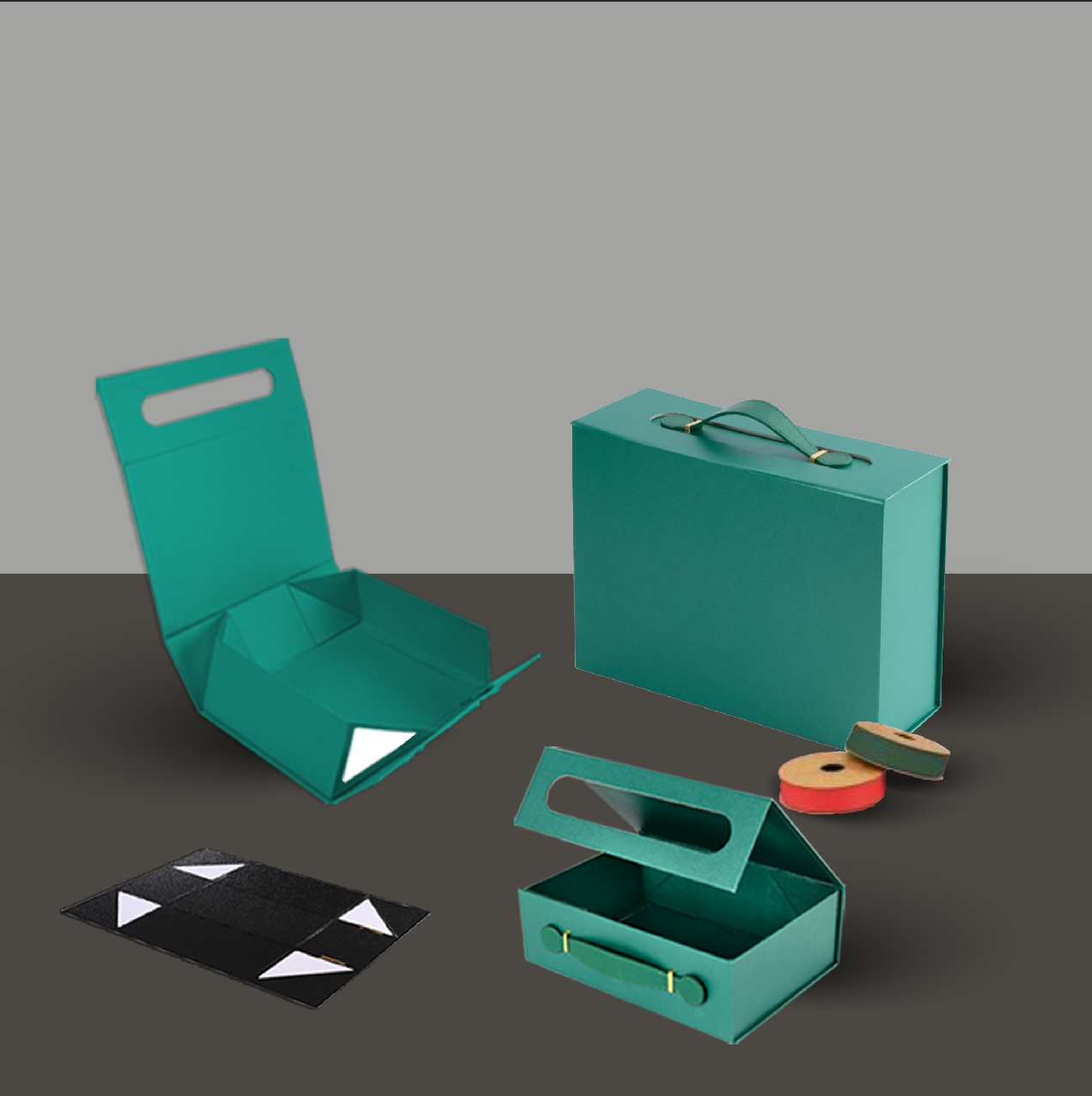 Folding portable box