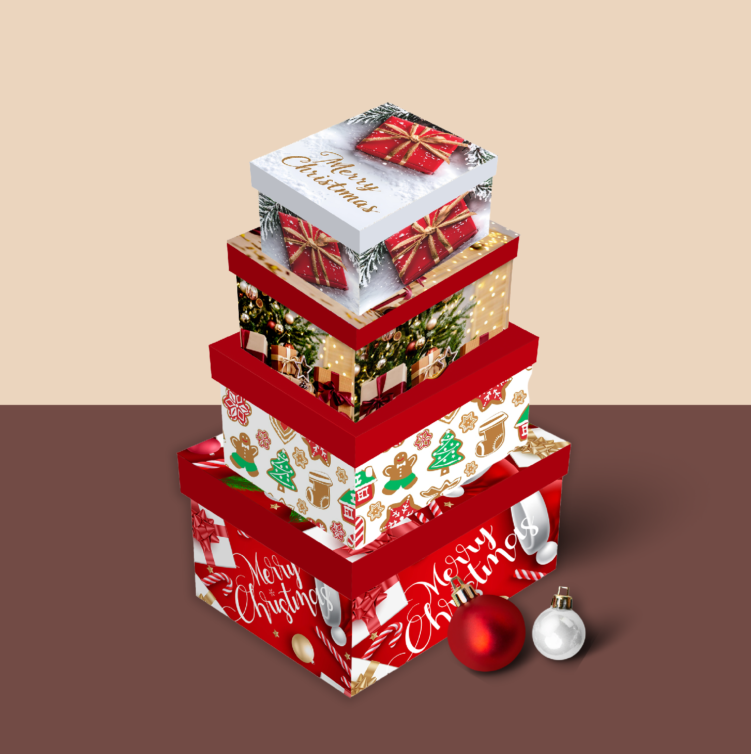 Christmas Series 10-piece Folding Box