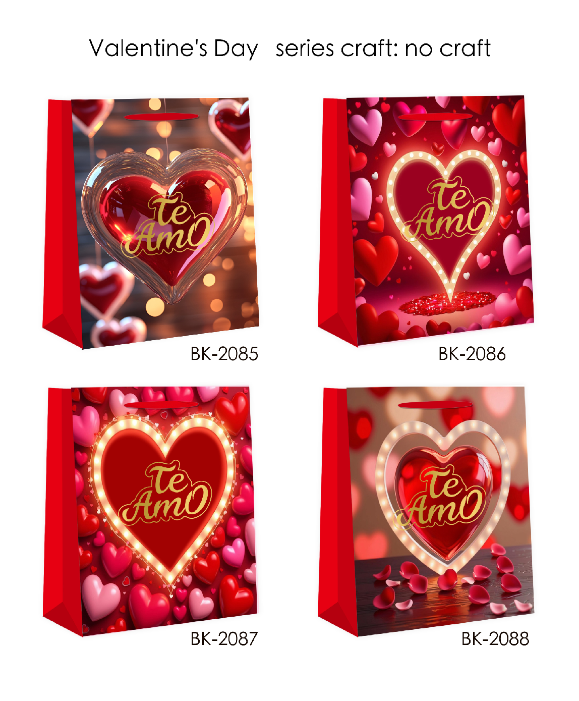 Valentine's Day Series White Card Tote Bag