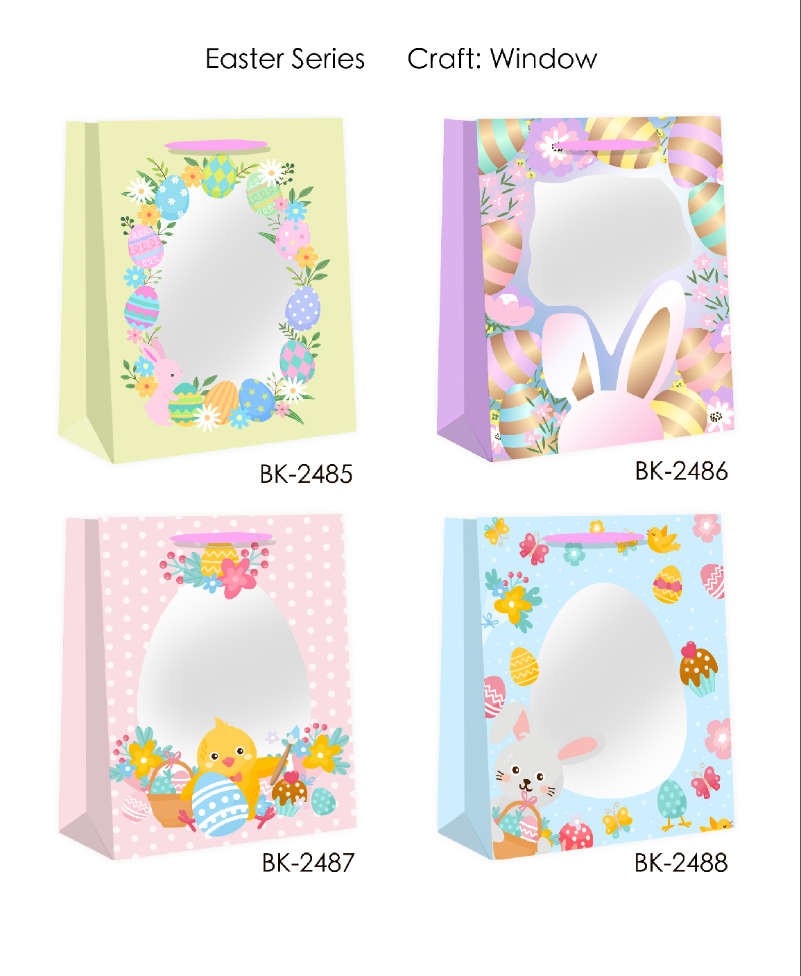 Easter Series White Card Bag
