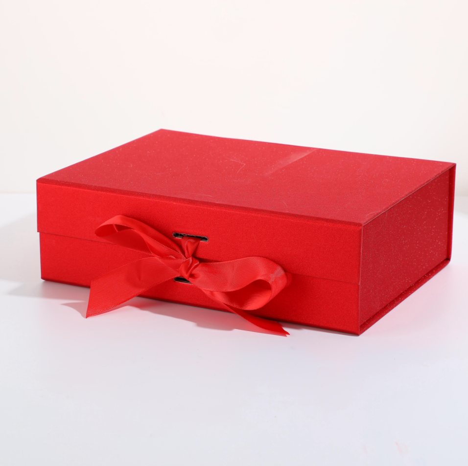 Glitter strap folding box