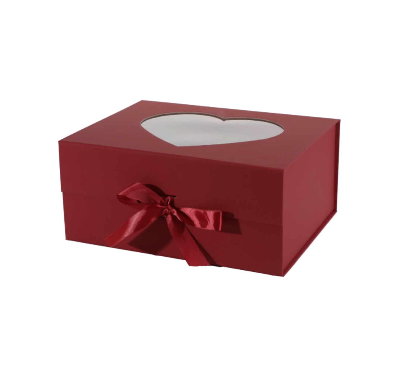 Heart-shaped folding box
