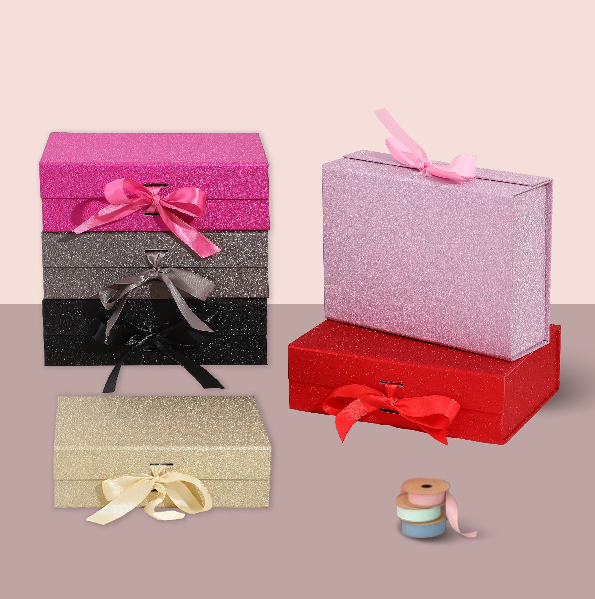 Glitter strap folding box