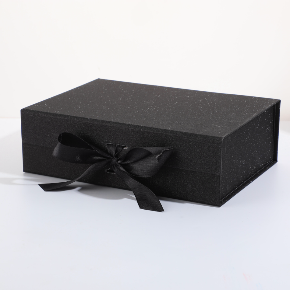 Glitter strap folding box