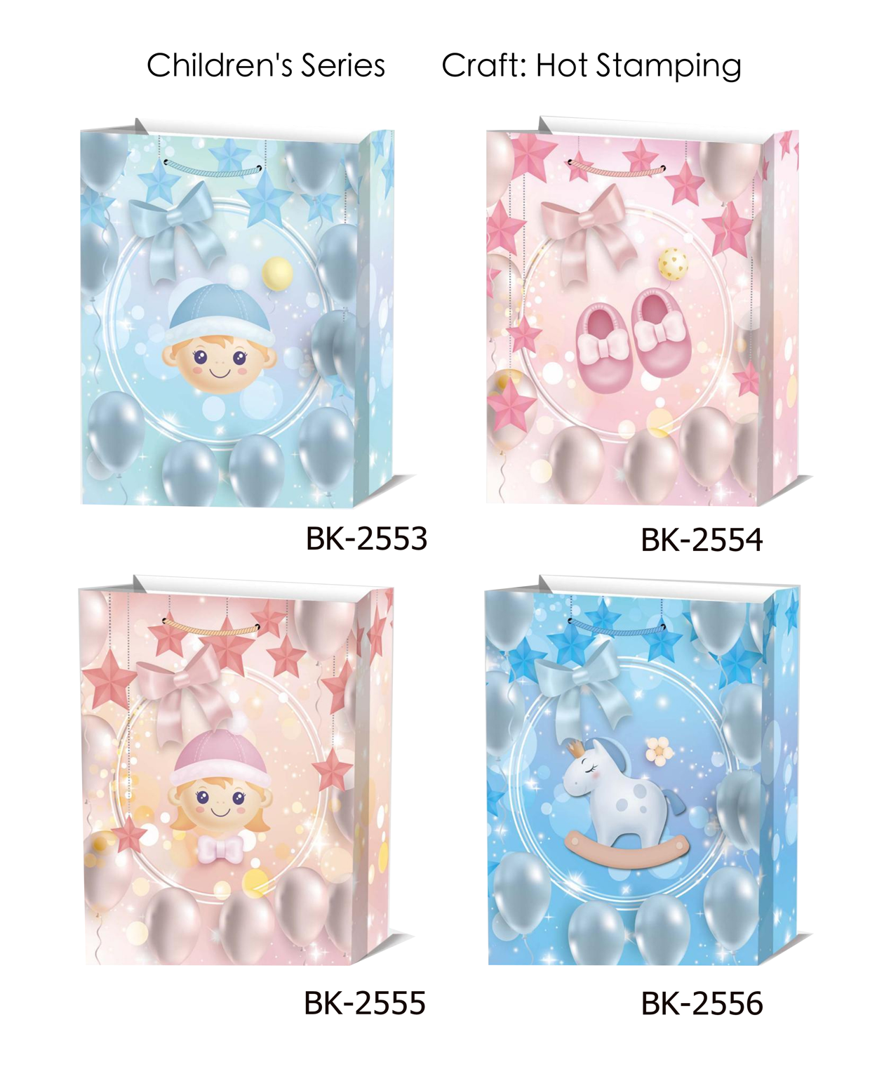 Children's series white card tote bag